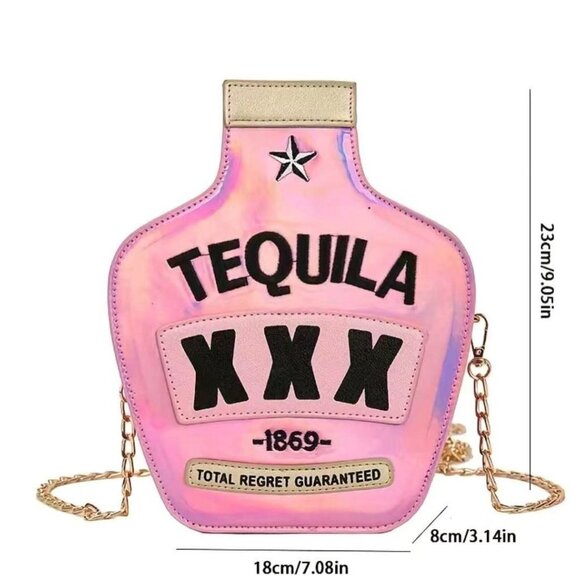 TEQUILA BOTTLE DESIGN CROSSBODY BAG - Picture 3 of 4